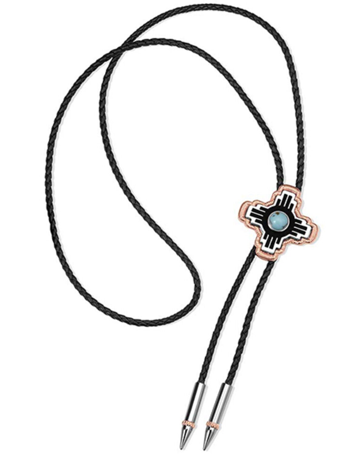 Montana Silversmiths Men's Sun Seeker Bolo Tie, Silver, hi-res