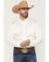 Image #1 - Wrangler X Cody Johnson Men's Medallion Print Long Sleeve Button-Down Western Shirt, White, hi-res