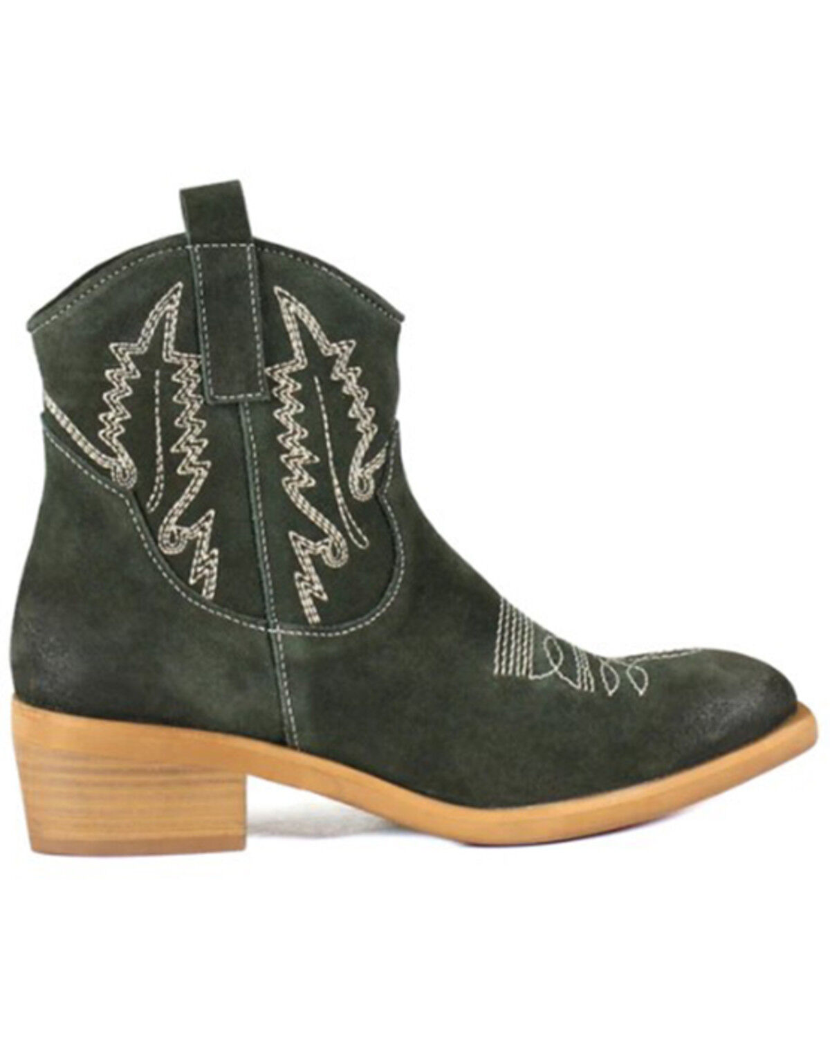 Image #2 - Diba True Women's Get Crackin Western Booties - Snip Toe, Olive, hi-res