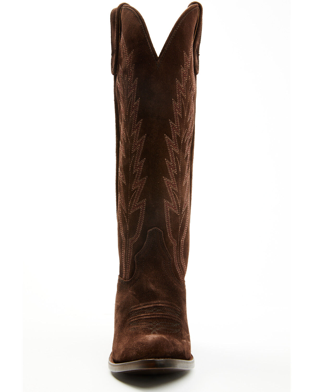 Image #4 - Macie Bean Women's Life's Like A Box Of Chocolates Suede Tall Western Boots - Round Toe, Chocolate, hi-res