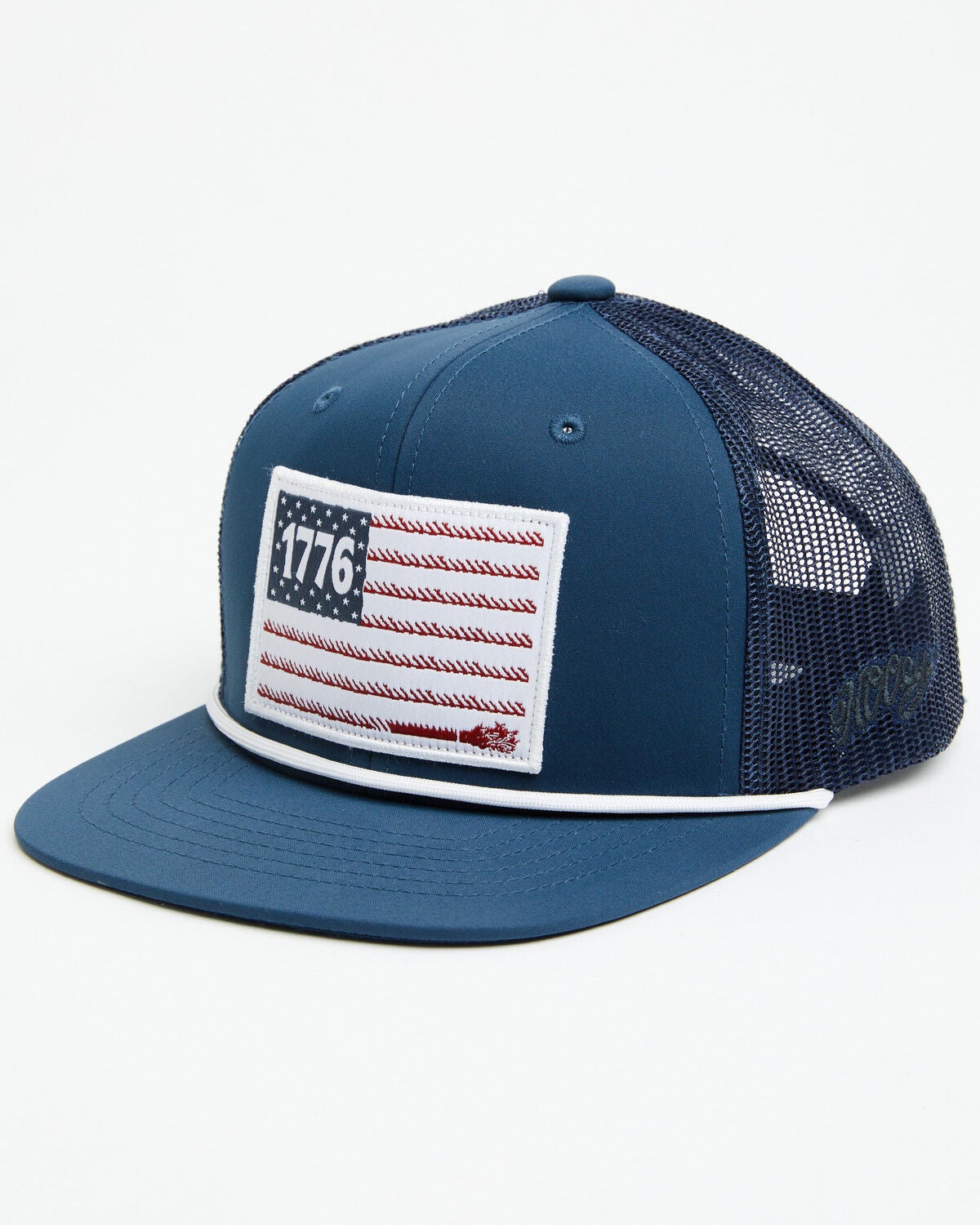Image #1 - Hooey Boys' Liberty 1776 Patriotic Ball Cap, Navy, hi-res