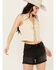 Image #2 - Sage The Label Women's Double Tie Front Vest, Beige, hi-res