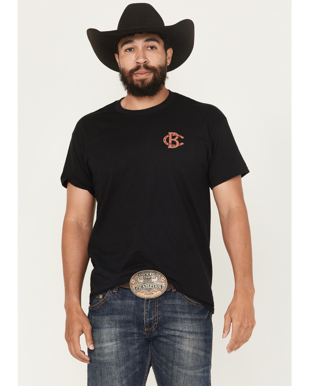 Image #2 - Bucking Chutes Men's Loco Short Sleeve Graphic T-Shirt, Black, hi-res