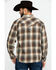 Resistol Men's Richland Ombre Plaid Long Sleeve Western Shirt , Lt Brown, hi-res