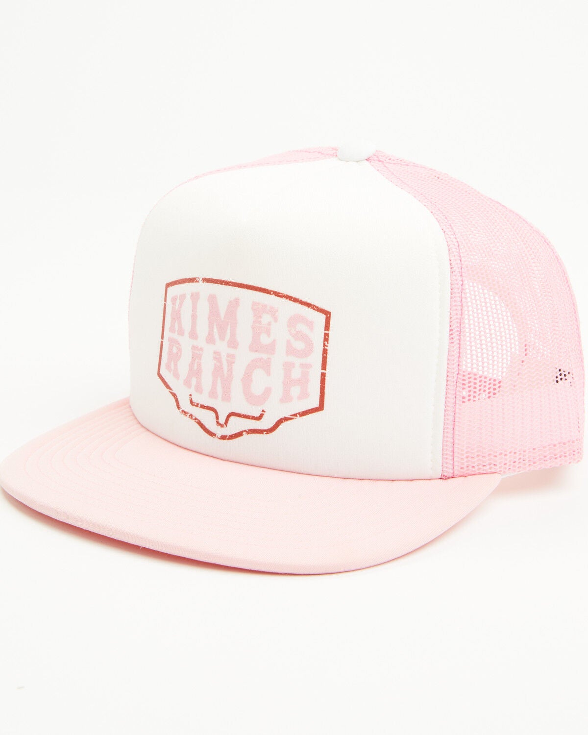 Image #1 - Kimes Ranch Women's Wood Block Ball Cap, Pink, hi-res
