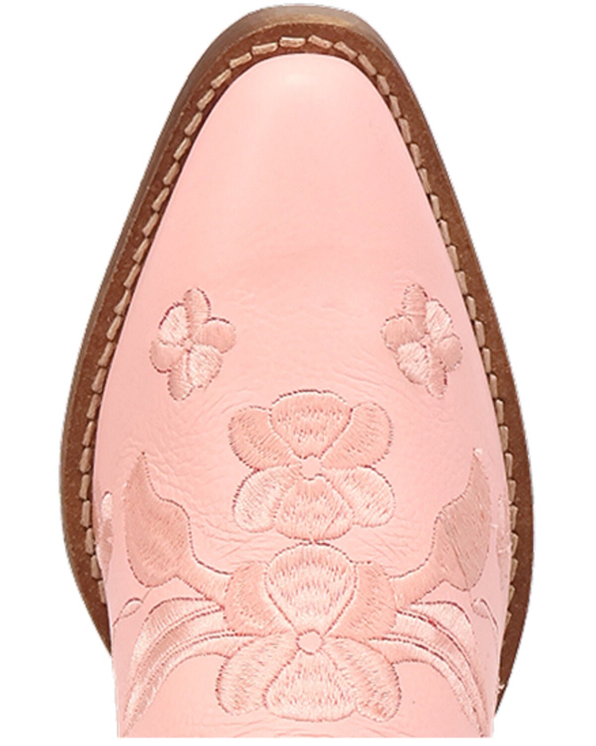 Image #6 - Dingo Women's Sweetheart Embroidered Booties - Round Toe, Pink, hi-res