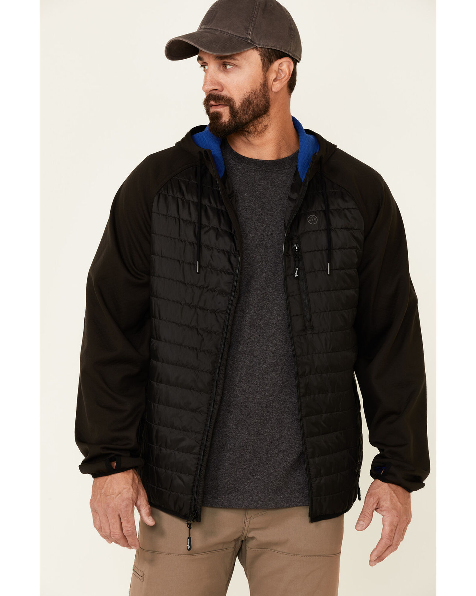 Wrangler ATG Men s All Terrain Green Outrider Zip Front Hooded