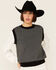 Image #1 - Molly Bracken Women's Geo Dot Sweater Vest, Black, hi-res