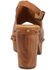 Image #5 - Dingo Women's Clover Wooden Sandals, Brown, hi-res