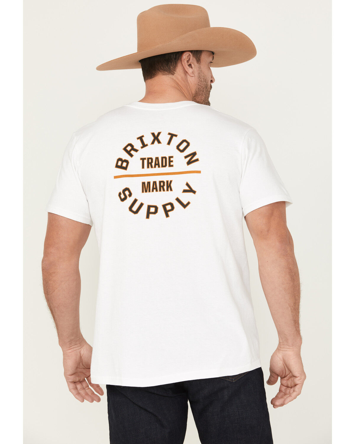 Image #1 - Brixton Men's Oath Short Sleeve Graphic T-Shirt, White, hi-res