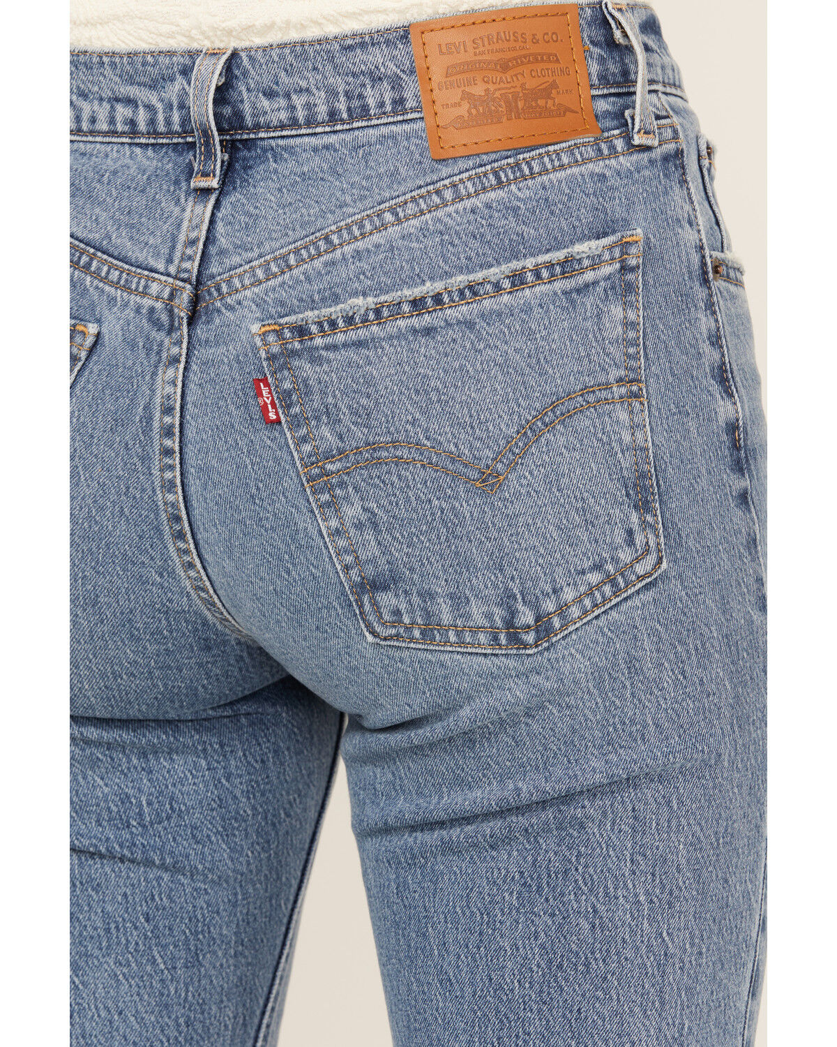 Image #4 - Levi's Women's Medium Wash Middy Ankle Flare Stretch Denim Jeans, Medium Wash, hi-res