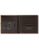 Image #2 - Ariat Men's Bi-Fold Croc Floral Embossed Wallet, Brown, hi-res