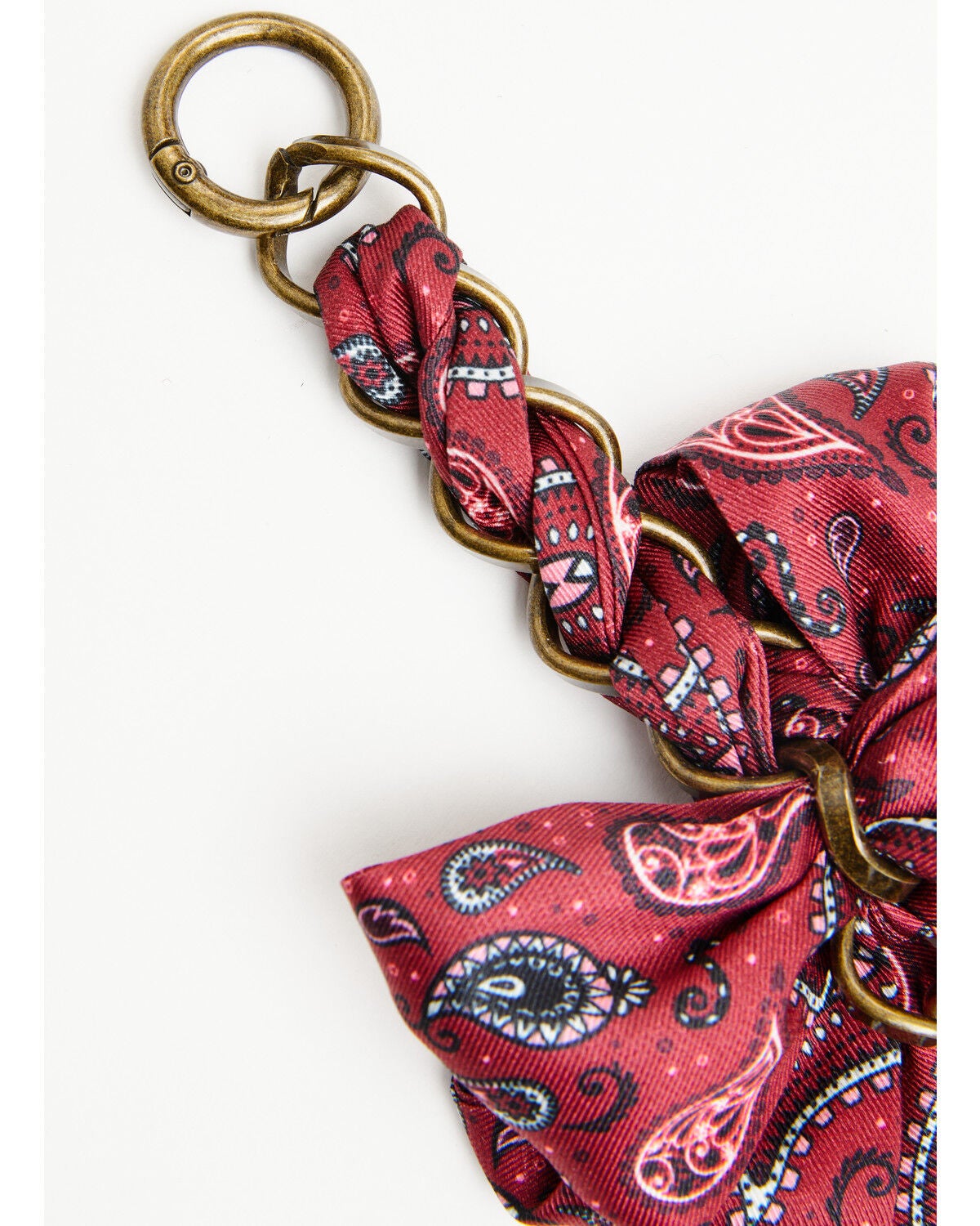 Image #5 - Boot Barn Women's Bandana Bow Bag Charm, Red, hi-res