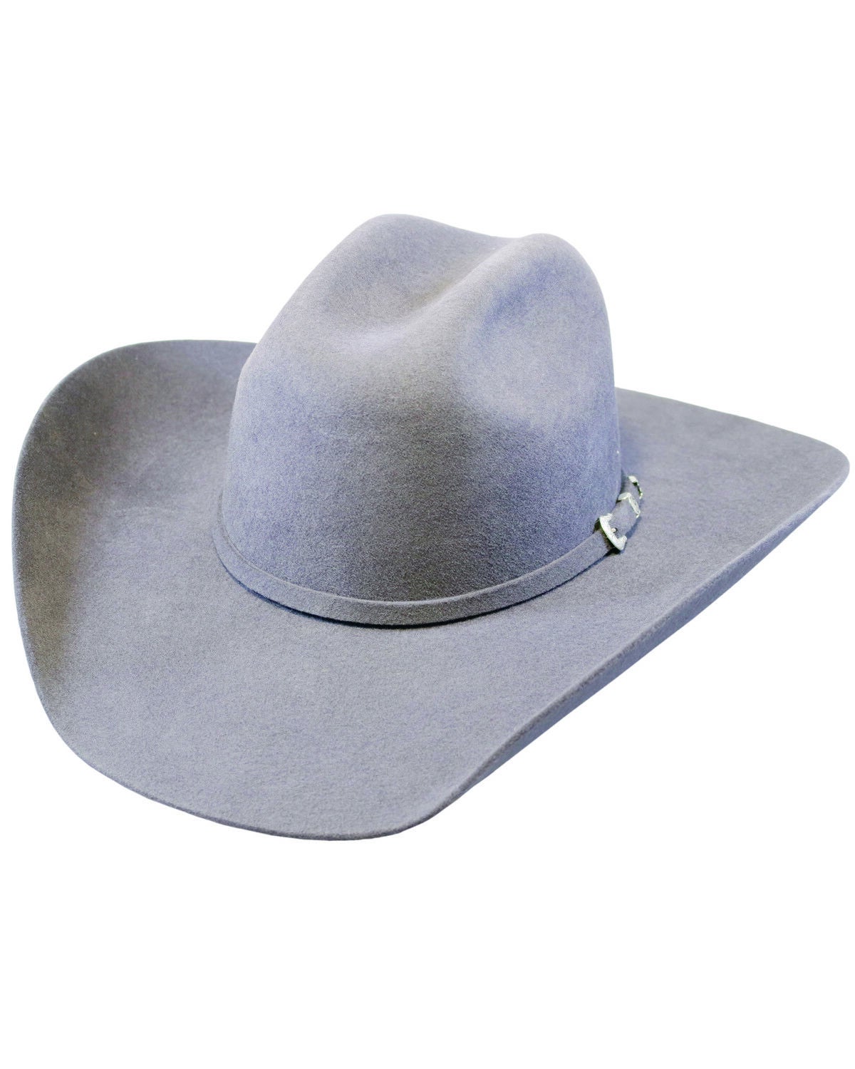 Image #1 - Justin Men's Smoke 3X Wool Felt Denton II Western Hat, Light Grey, hi-res