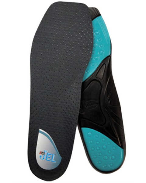 Image #1 - Justin Men's XL Jell Square Toe Insole, Charcoal, hi-res