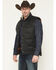 Image #2 - Cody James Men's Oil Slick Snap Lined Vest - Tall, Black, hi-res