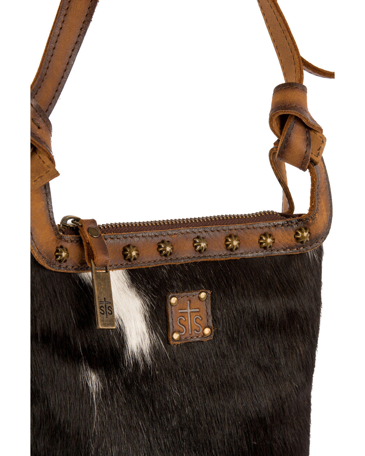 cowhide crossbody