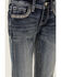 Image #4 - Grace in LA Girls' Medium Wash Horseshoe Embroidered Stretch Bootcut Jeans, Medium Wash, hi-res