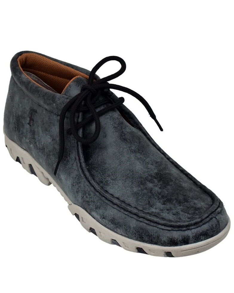 Ferrini Men S Rogue Smokey Black Shoes Moc Toe Country Outfitter