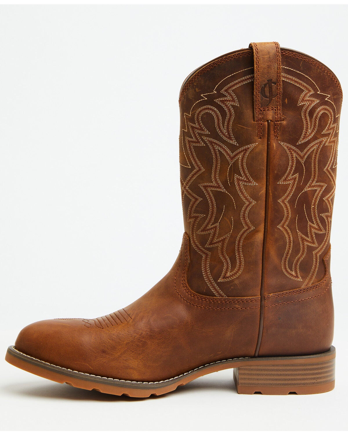 Image #3 - Cody James Men's Ranger Round Up Performance Western Boots - Broad Square Toe, Brown, hi-res