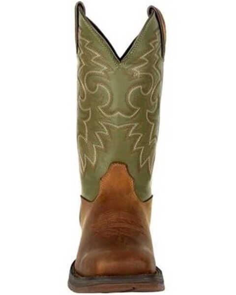 Image #5 - Durango Men's Rebel Western Performance Boots - Broad Square Toe, Coffee, hi-res