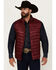Image #1 - Resistol Men's Puffer Zip Vest, Burgundy, hi-res