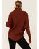 Revel Women's Mockneck Wrap Sweater, Rust Copper, hi-res