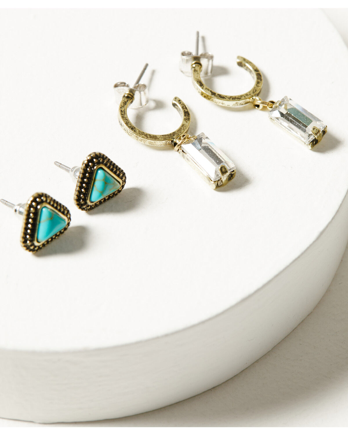 Image #3 - Shyanne Women's Desert Boheme Dangle Charm Earring Set - 6 Pieces, Gold, hi-res