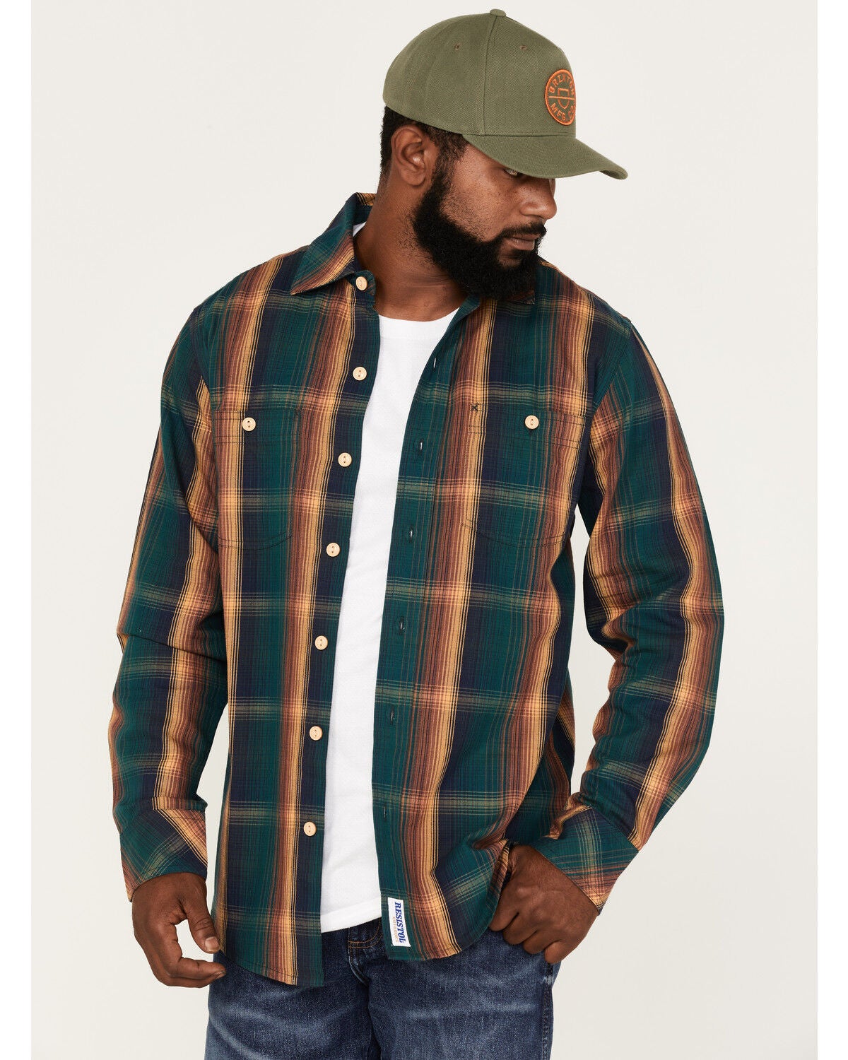 Image #2 - Resistol Men's Parker Large Plaid Button Down Western Shirt, , hi-res
