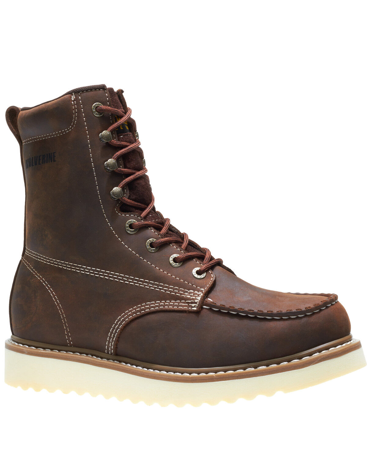 Image #1 - Wolverine Men's Loader Work Boots - Soft Toe, Brown, hi-res