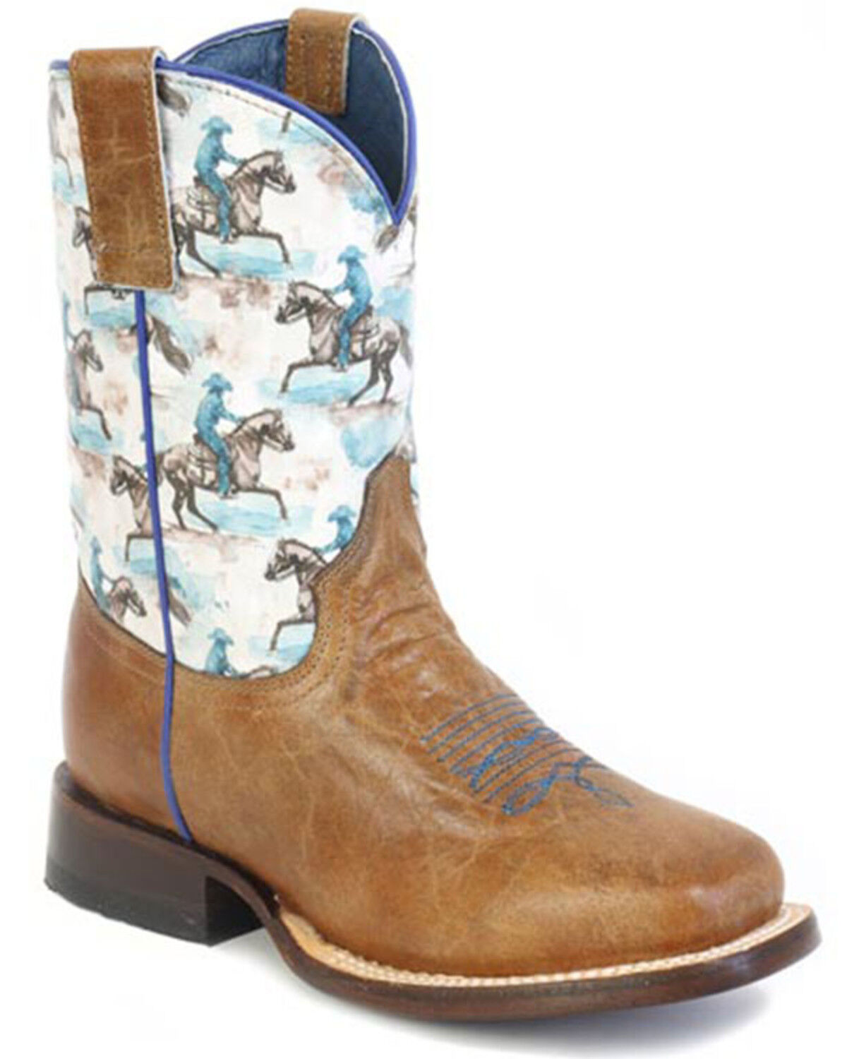 Image #1 - Roper Little Boys' Ranger Western Boots - Broad Square Toe, Tan, hi-res