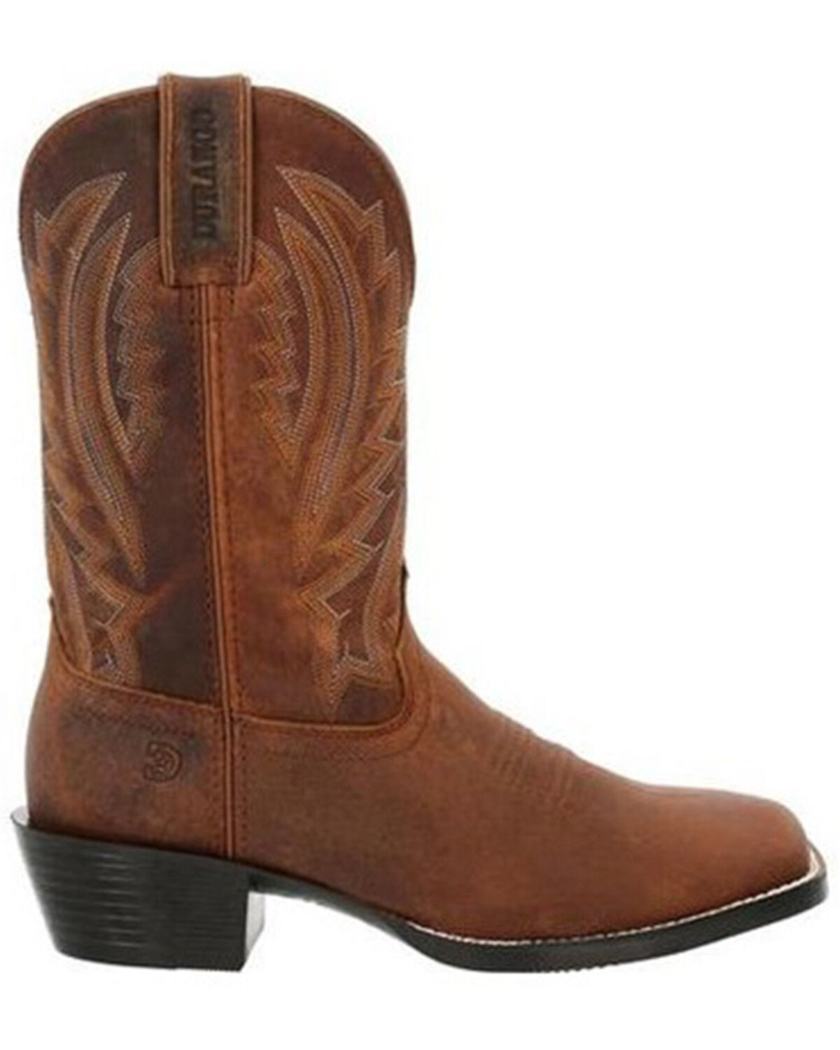 Image #2 - Durango Men's Westward Western Boots - Broad Square Toe, Cognac, hi-res