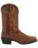 Image #2 - Durango Men's Westward Western Boots - Broad Square Toe, Cognac, hi-res