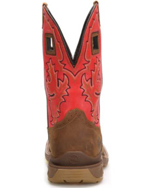 Image #5 - Double H Men's Henley Waterproof Western Work Boots - Composite Toe, Brown, hi-res