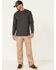 Image #2 - Hawx Men's Solid Charcoal Forge Long Sleeve Work Pocket T-Shirt , Charcoal, hi-res