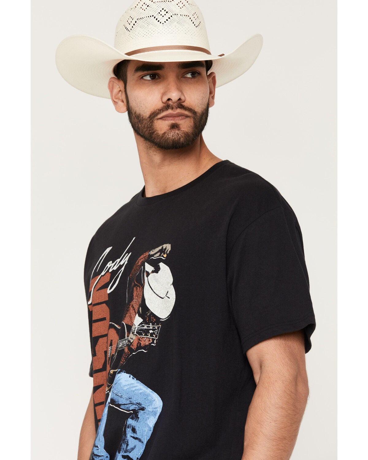 Image #2 - Wrangler Men's Cody Johnson Jump Short Sleeve Graphic T-Shirt, Black, hi-res