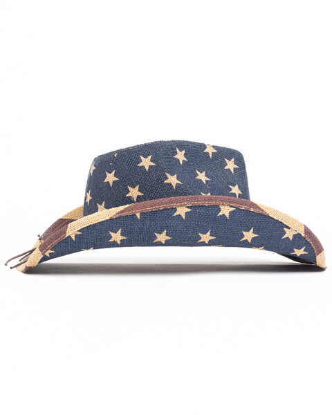 Image #3 - Cody James O Uncle Sam Straw Cowboy Hat , Black, hi-res