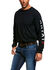 Ariat Men's FR Roughneck Back Skull Graphic Long Sleeve Work T-Shirt - Tall , Black, hi-res