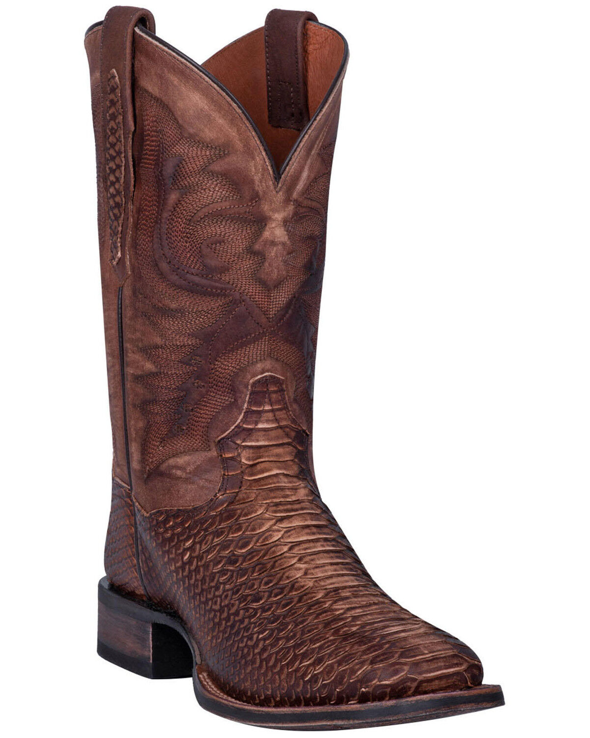 Image #1 - Dan Post Men's Ka Western Boots - Broad Square Toe, Brown, hi-res