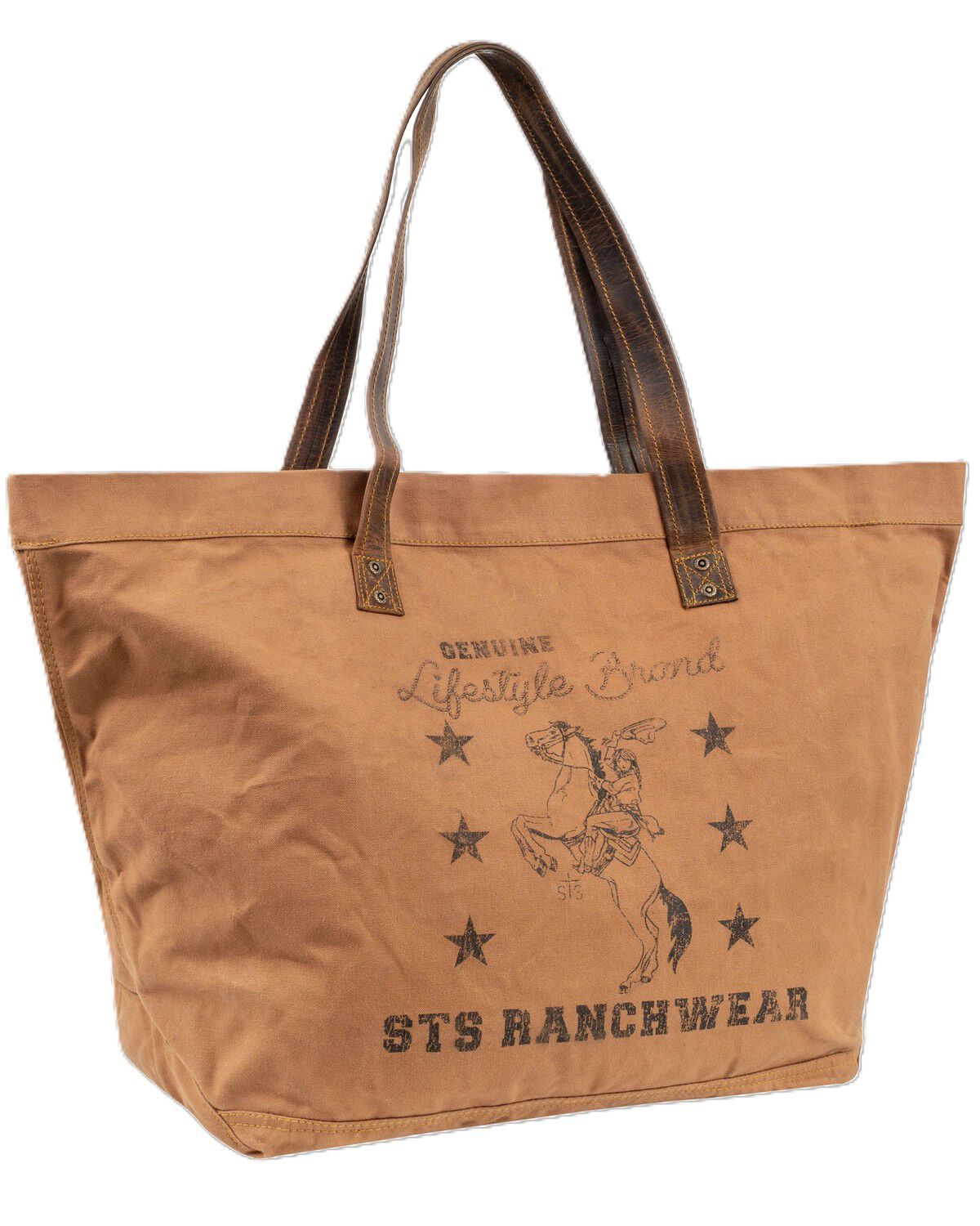 STS Ranchwear by Carroll Women's Ranch Surplus Large Tote, Red, hi-res
