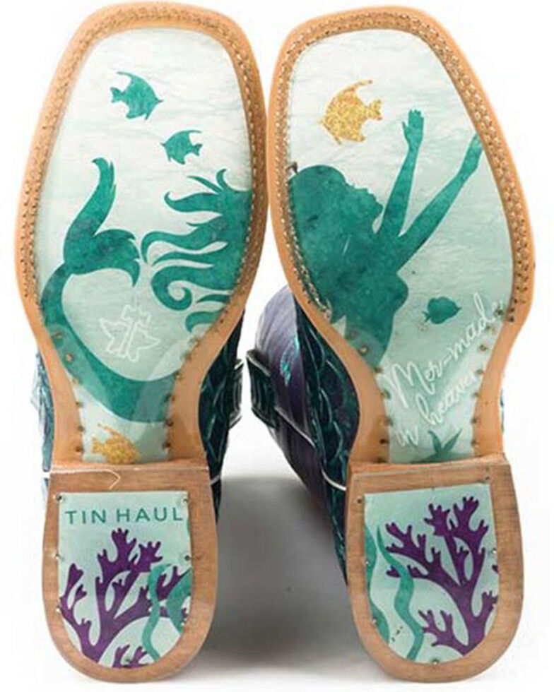 Tin Haul Women's Under The Sea Western Boots - Wide Square Toe, Multi, hi-res