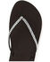 Image #3 - Yellow Box Women's Jello Rhinestone Sandals, Black, hi-res