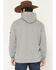 Image #4 - Ariat Men's Logo Graphic Hooded Sweatshirt - Tall, Grey, hi-res