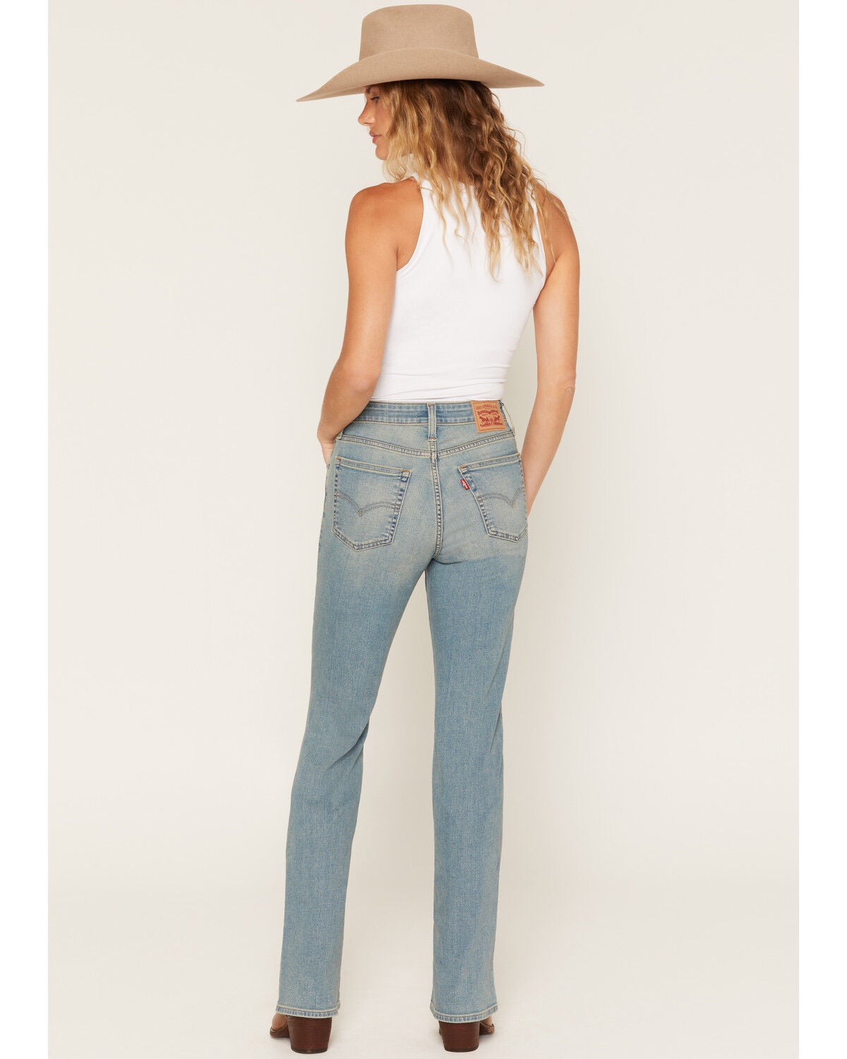 Image #3 - Levi's Women's 725 Light Wash High Rise Bootcut Stretch Denim Jeans, Light Wash, hi-res