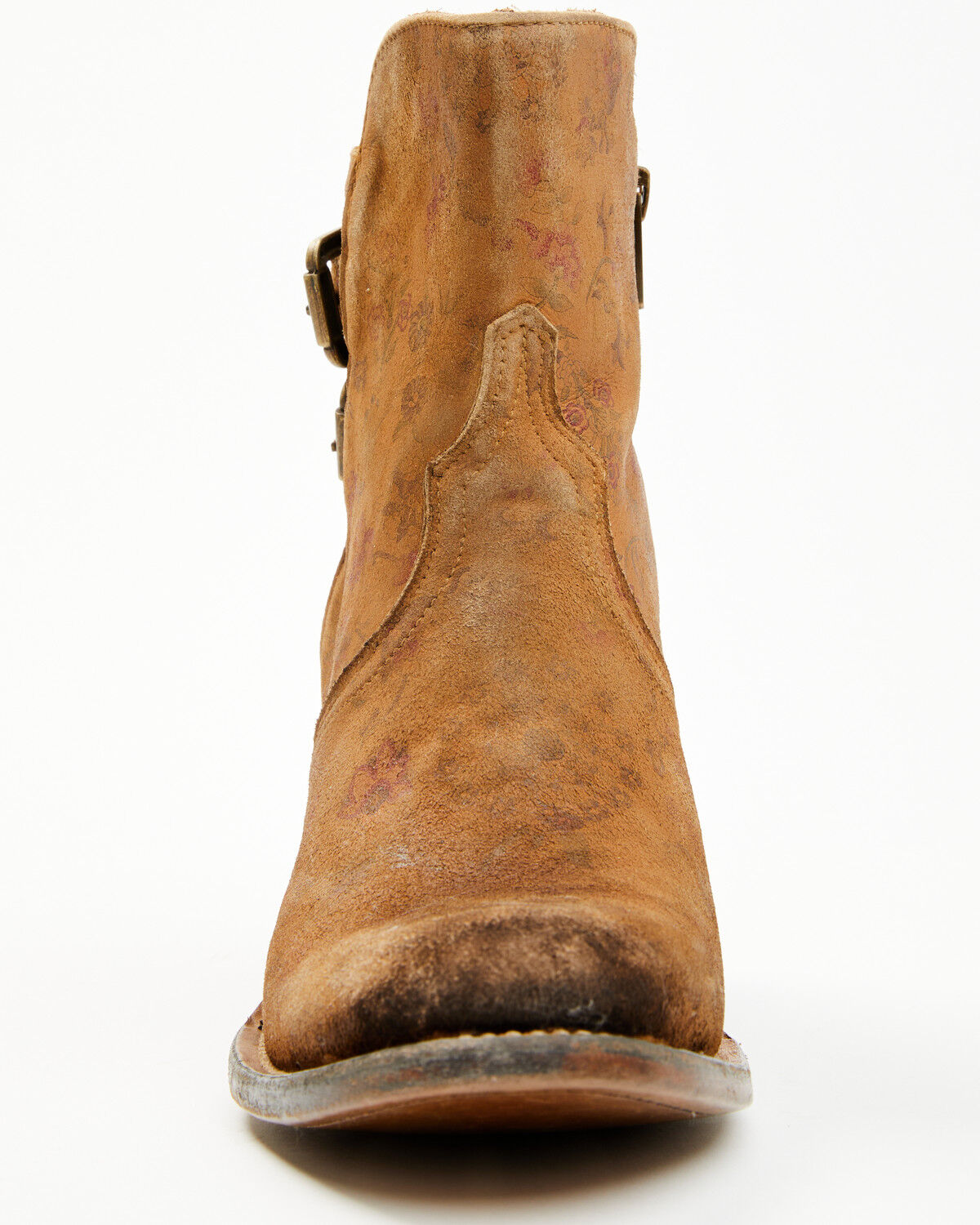 Image #7 - Lucchese Women's Handmade 1883 Catalina Booties - Round Toe, Brown, hi-res