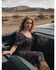 Image #2 - Idyllwind Women's Dudley Floral Print Short Sleeve Tie-Front Midi Dress, Black, hi-res