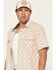 Image #2 - Moonshine Spirit Men's Block Party Floral Print Short Sleeve, Cream, hi-res