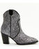 Image #2 - Idyllwind Women's Stop and Stare Western Booties - Round Toe, Silver, hi-res