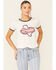 Rock & Roll Denim Women's Darlin Texas Graphic Ringer Tee , White, hi-res