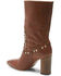 Image #4 - Free People Women's Dakota Heel Studded Leather Western Boots - Round Toe, Brown, hi-res